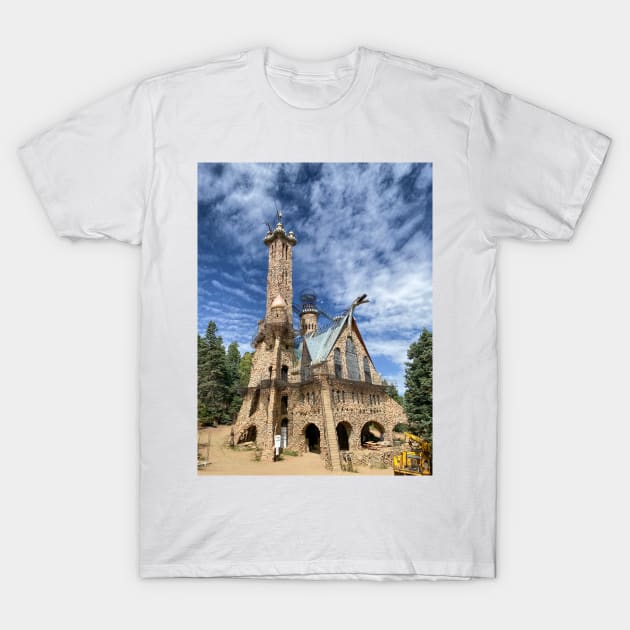 Bishop Castle A Work In Progress T-Shirt by Debra Martz